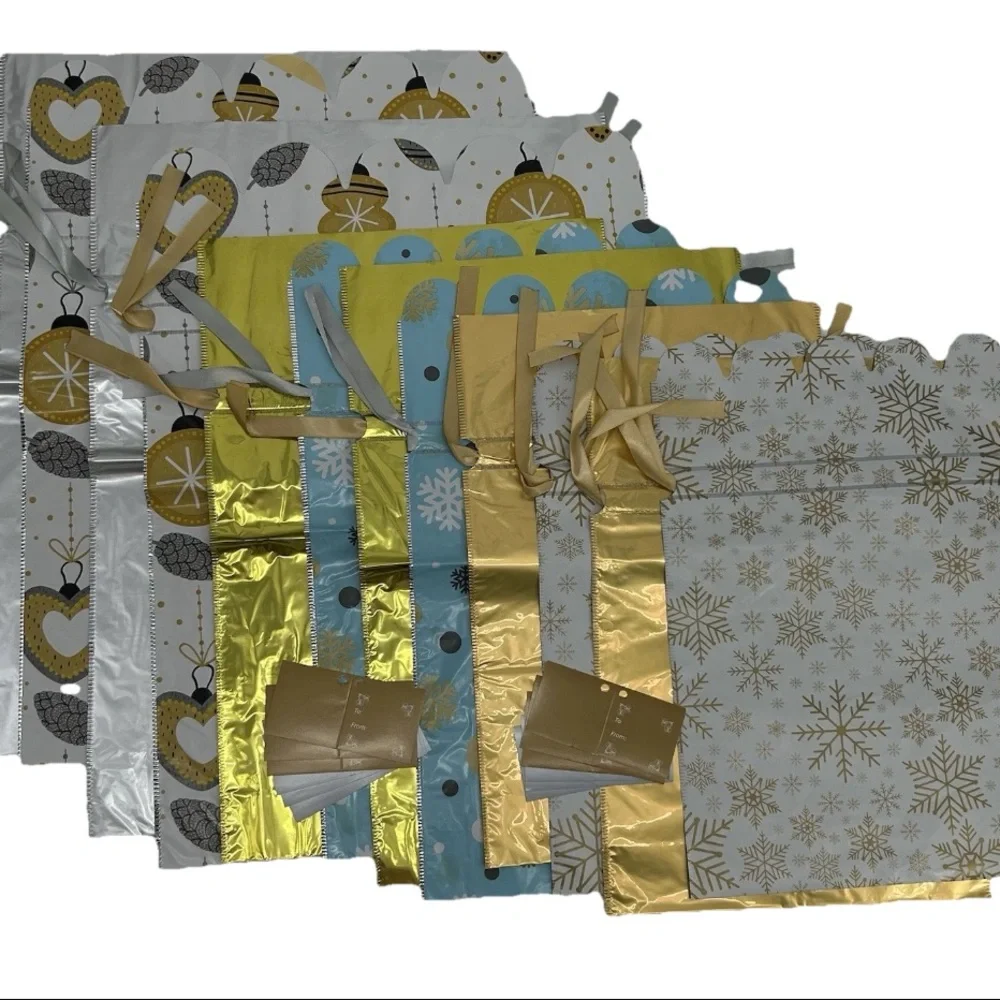 Gold and Silver Gift Bags Set of 60!